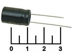 Конденсатор электролитический ECAP 220 мкФ 50В 220/50V 1016 105C (WL)