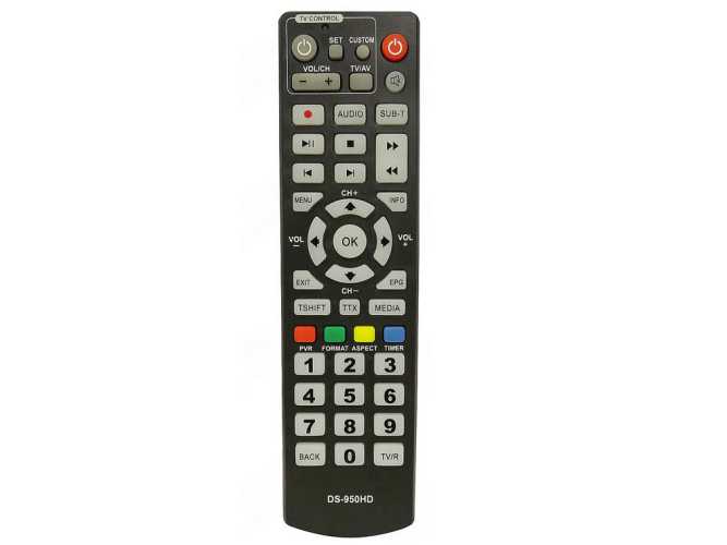 Пульт для ресивера DVB-T2 Delta Systems DS-950HD