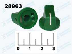 Ручка на вал 6.4мм зеленая Davies 1510 (винтовой зажим)