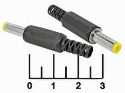 Разъем питания штекер 5.5*2.5мм 14мм на кабель с пружинным контактом (2575)