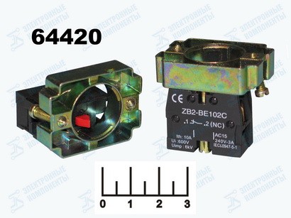 Кнопка ZB2-BE102C BZ-102 металл