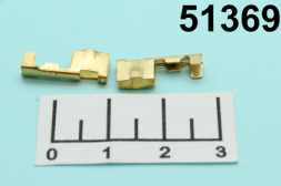 Клемма ножевая гнездо 2.3мм латунь DJ211-2-2.3A