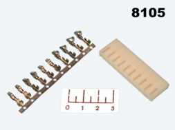 Разъем 10pin гнездо MHU 10F