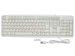Клавиатура компьютерная USB проводная Smartbuy SBK-210U-W белая