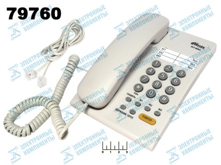 Телефон проводной Ritmix RT-330 (белый)