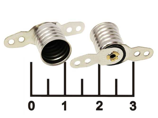 Патрон для лампы E10 под пайку