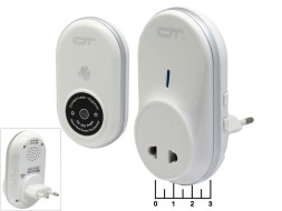 Звонок 220V Орбита OT-HOC20 беспроводной 45 мелодий с датчиком движения (белый)