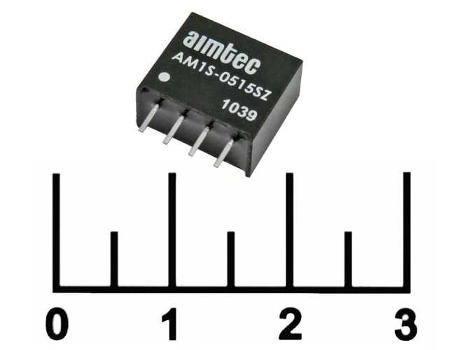 Преобразователь DC/DC AM1S-0515SZ 4.5-5.5V/15V 70 mA