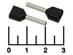 Клемма концевая (НШВИ) 1.5ммx2 2.4/12 черная (SQ0521-0007)