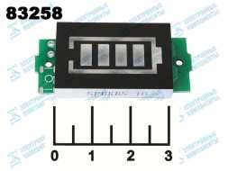 Индикатор заряда для литиевых элементов 11.1-12.6V 3S (синий)