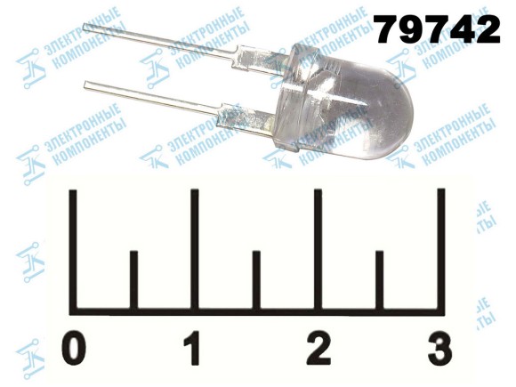 Светодиод LED DFL-8B4DHCB45 8мм (DFL-8003UWC)