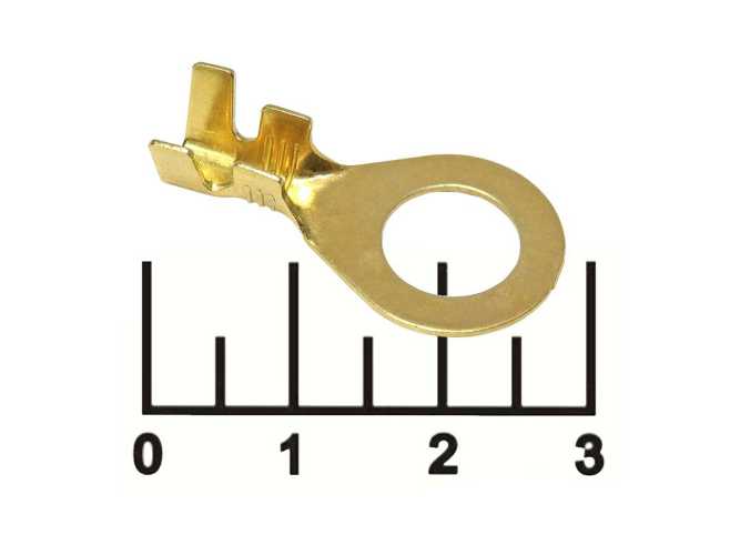 Клемма кольцевая 10мм латунь (большая) Mesa TS2430DP