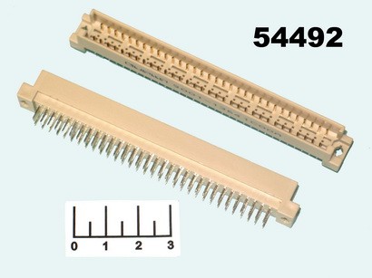 Разъем 64pin штекер 2*32 (DIN 41612) | купить в розницу и оптом
