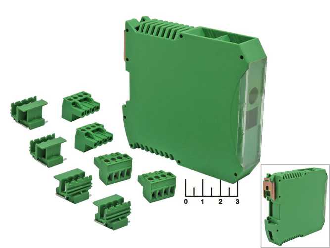 Корпус BOX 111*99*24 TC-1503 на DIN-рейку + клеммники