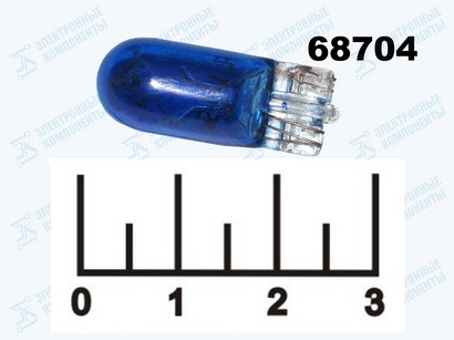 Лампа 12V 5W W5W синяя (429135)