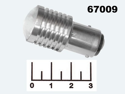 Лампа светодиодная LED 12V S25/1157W 1LED белая 2 контакта