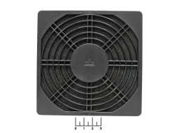 Решетка для вентилятора 135*135мм (FGF-135) пласт.