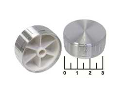 Ручка на вал 5.5мм серебро 40*19 (S0886)