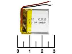 Аккумулятор 3.7V 0.11A 25*23*3 302323 Lithium polymer