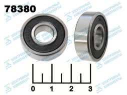 Подшипник 10*26*8 180100/6000 закрытый в резине