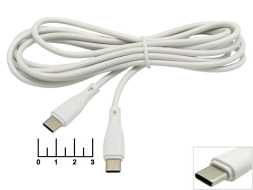 Шнур Type C-Type C 2м Cablexpert (белый,черный)
