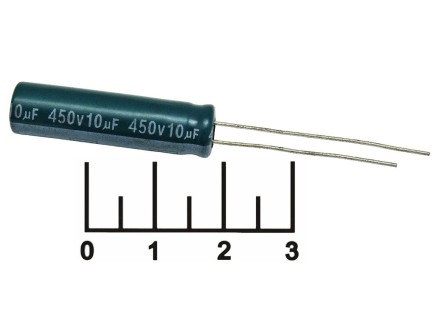 Конденсатор электролитический ECAP 10мкФ 450В 10/450V 0732 105C (Aishi)