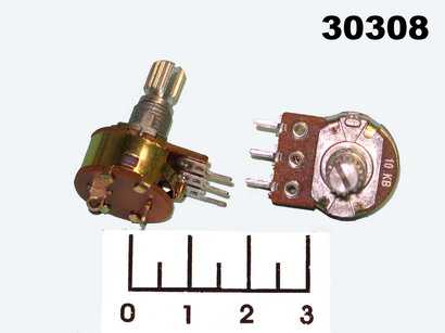 Резистор переменный 10 кОм B S16KN1 выкл KC (+46)