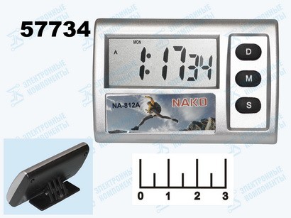 Часы цифровые NA-812 авто