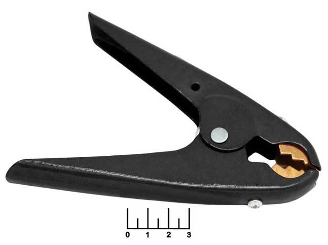 Зажим крокодил 600A черный изолированный (BATCLM004)