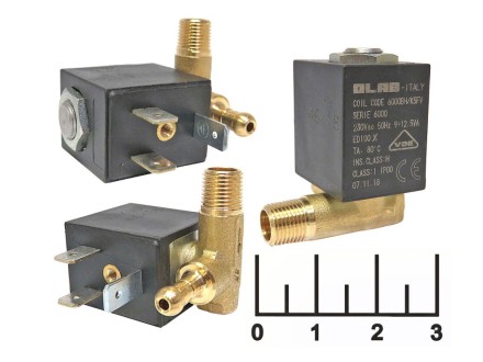 Клапан электромагнитный ~220V 9-12.5VA 80C 6000BH/K5FV левый Olab (1009825)