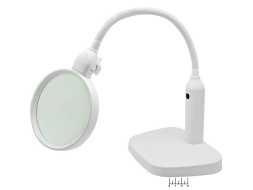 Лупа настольная с подсветкой 2*/5* 120мм/75мм 7763 OT-INL76