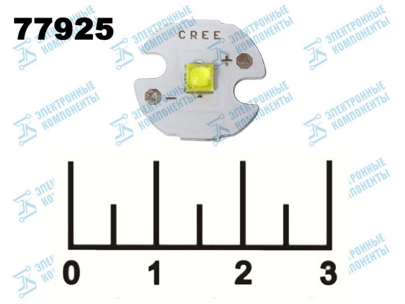 Светодиод LED 3W белый 3.5V 297lm 4200K 16мм Cree XP-E 3W