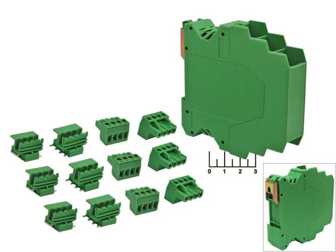 Корпус BOX 111*99*24 TC-3003 на DIN-рейку + клеммники