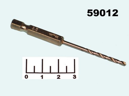 Сверло-бита 2.5*57мм по металлу FIT 34025