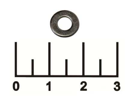 Шайба М4*9*0.8мм черная (1 штука)