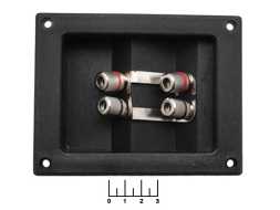 Клемма банан 4 гнезда металл 95*122мм (10-0055N)