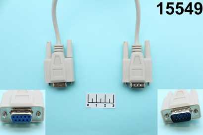 Шнур D-SUB 9pin-D-SUB 9pin гнездо 1.5м Dayton (4-0041)
