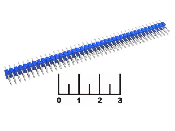 Разъем PLD-80 штекер шаг 2.54мм синий