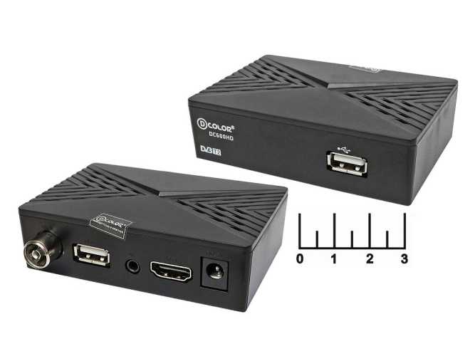 Ресивер цифровой телевизионный DVB-T2 Color DC600HD + медиаплеер