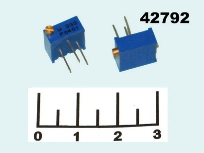 Резистор подстроечный 33 кОм 3296P-333 (+121)