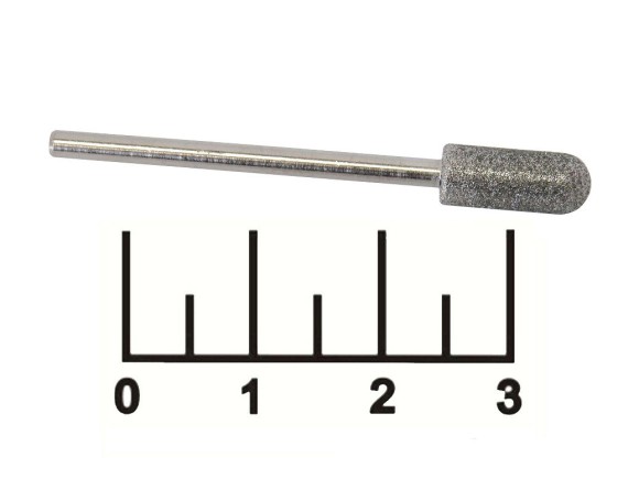Бор-фреза цилиндр с закругленным концом 2.3мм алмазный (866.104.137.120.050)