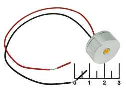 Светодиод в корпусе на проводе 6-12V 3W желтый