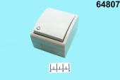 Кнопка для электрозвонка белая влагозащищенная Simon IP54