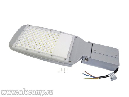 Светильник светодиодный консольный 220V 70W 5700K белый холодный 81LED Wolta IP65