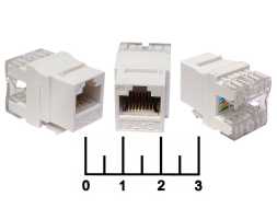 Разъем компьютерный гнездо 8P8C (RJ-45) вставка 5-категории RH-RJ45U5E/180W