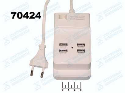 Сетевое зарядное устройство 4USB 5V 6A NGY-704