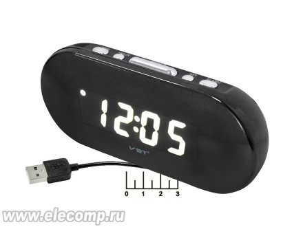 Часы цифровые VST-715-6 белые