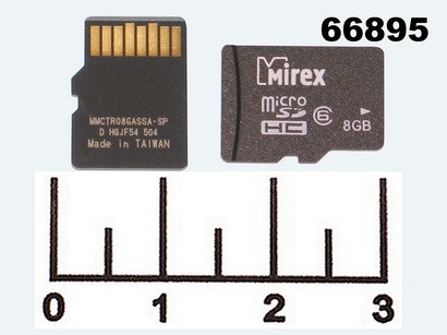 Карта памяти micro SD 8Gb Mirex class4