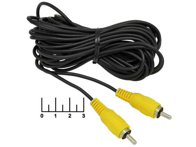Шнур 1RCA-1RCA 6м пластик