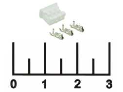 Разъем 3pin гнездо шаг 2мм (HB-03) (PH2.0)